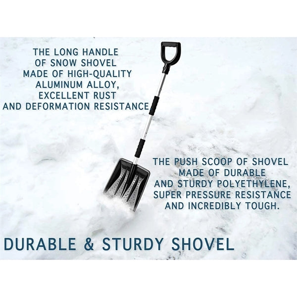 3-in-1 Ice Scraper Kit and Snow Shovel Brush