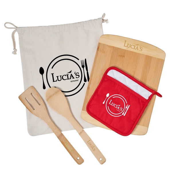 Bamboo Cooking Kitchen Set