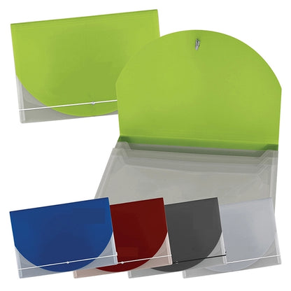 Color Flap Translucent Document Holder