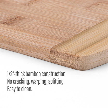 The Brisbane 11-Inch Two-Tone Deluxe Bamboo Cutting Board