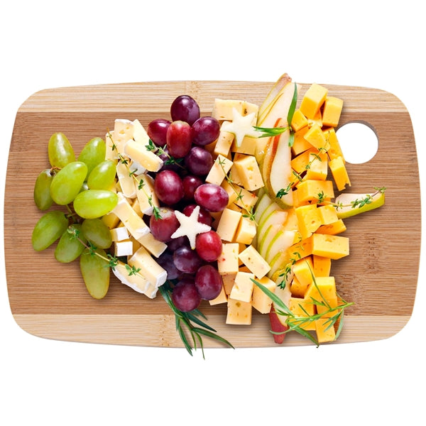 The Camden 9-Inch Two-Tone Bamboo Cutting Board