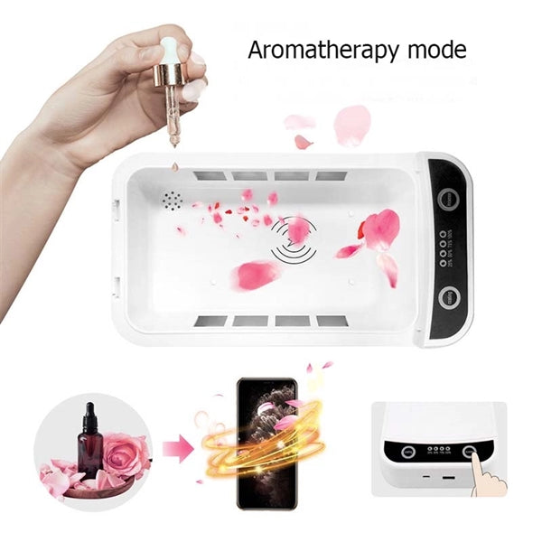 UV Phone Sanitizer and Wireless Charger Combo