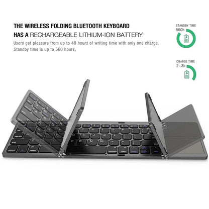 Mini Wireless Folding Keyboard Touch Pad