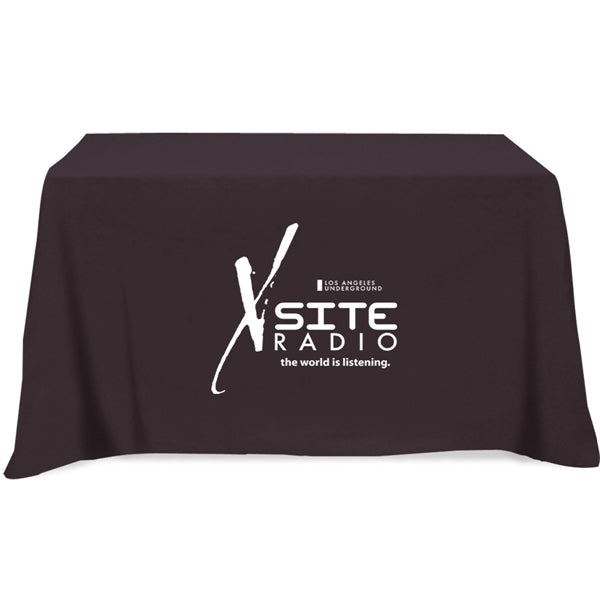 Flat 3-sided Table Cover - fits 4 foot standard table