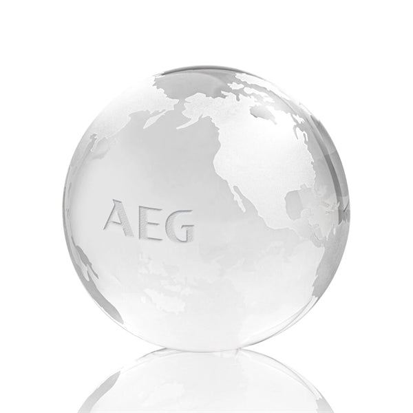 Globe Paperweight - Clear