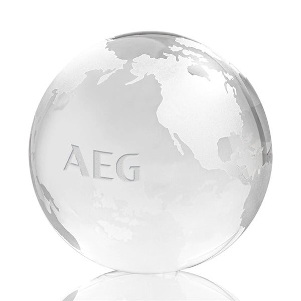 Globe Paperweight - Clear