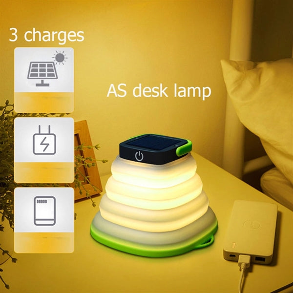 Collapsible LED Solar Camping Lantern