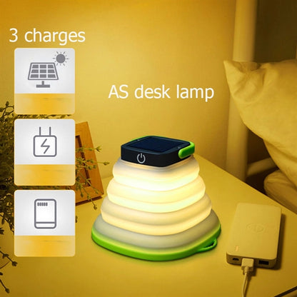 Collapsible LED Solar Camping Lantern