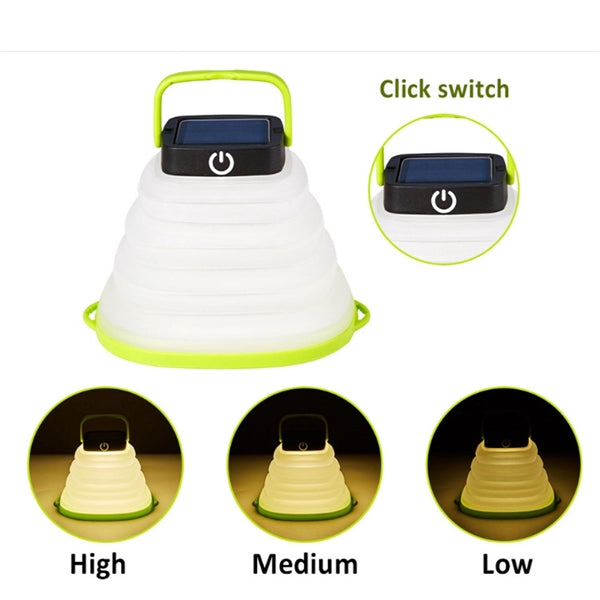 Collapsible LED Solar Camping Lantern