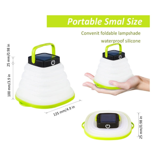 Collapsible LED Solar Camping Lantern