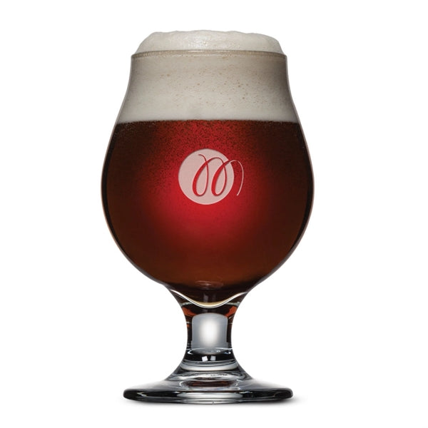 Belgian Beer Glass - Deep Etch