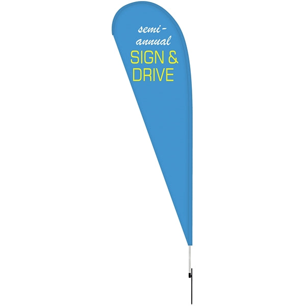10' Double Sided Teardrop Banner w/ Premium Hardware & Spike