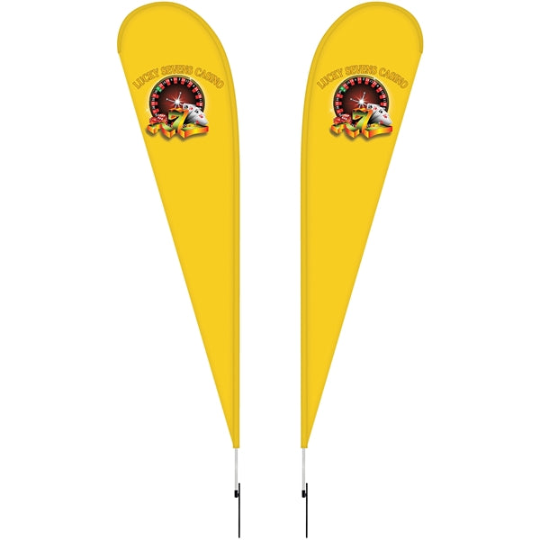 12' Double Sided Teardrop Banner w/ Premium Hardware & Spike