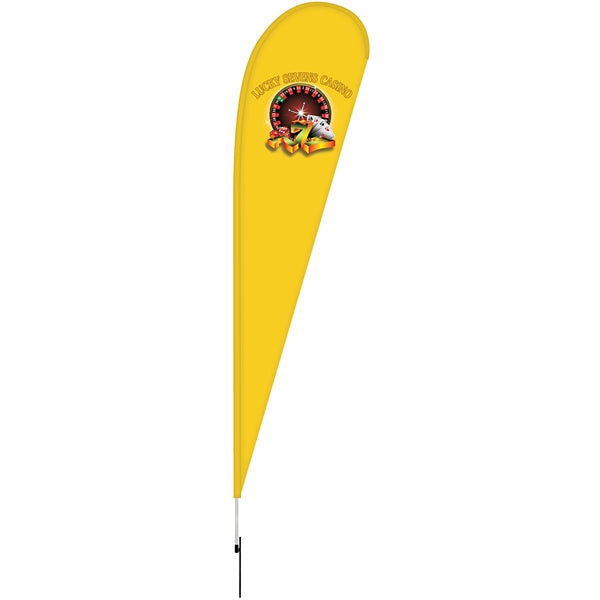12' Double Sided Teardrop Banner w/ Premium Hardware & Spike