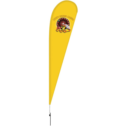 12' Double Sided Teardrop Banner w/ Premium Hardware & Spike