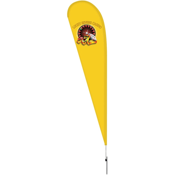 12' Double Sided Teardrop Banner w/ Premium Hardware & Spike