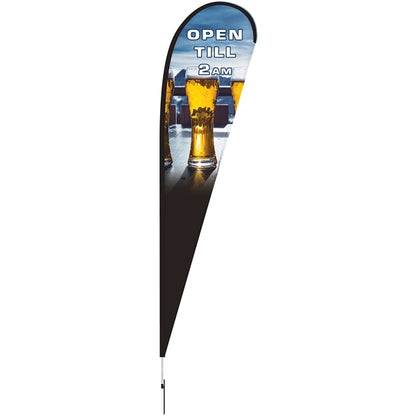 15' Double Sided Teardrop Banner w/ Premium Hardware & Spike
