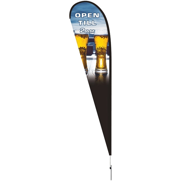15' Double Sided Teardrop Banner w/ Premium Hardware & Spike