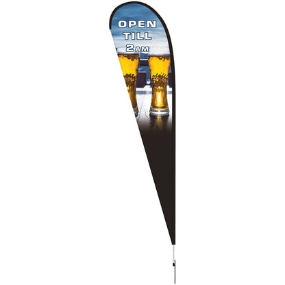 15' Double Sided Teardrop Banner w/ Premium Hardware & Spike