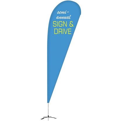 10' Double Sided Teardrop Banner w/ Premium Hardware & Base
