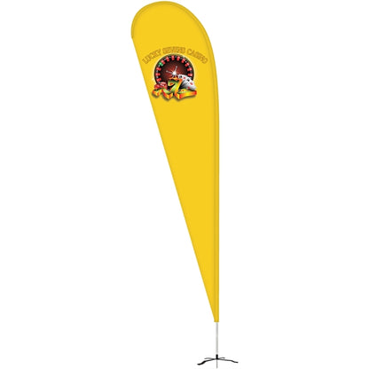 12' Double Sided Teardrop Banner w/ Premium Hardware & Base