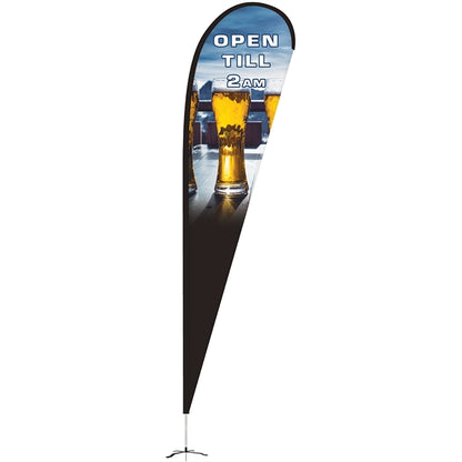 15' Double Sided Teardrop Banner w/ Premium Hardware & Base