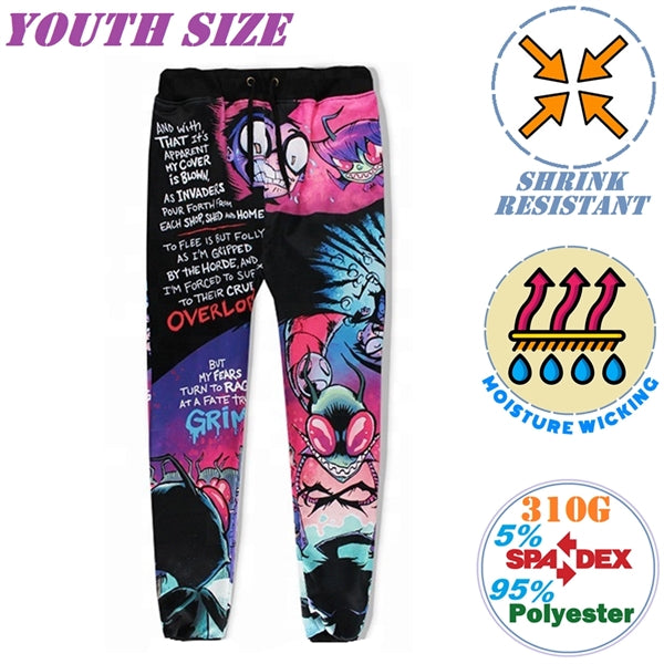 310G Fleece Jogger Youth Trousers, Shrink & Wear Resistant