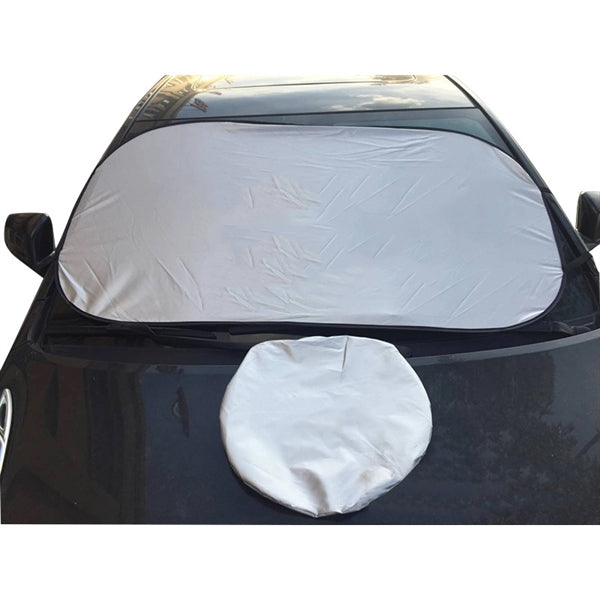 Universal foldable auto windshield shade