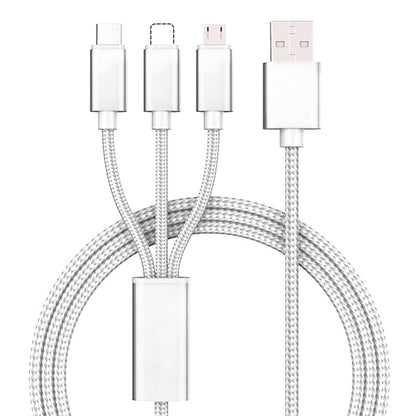 3 In 1 Nylon Braided Charging Cable