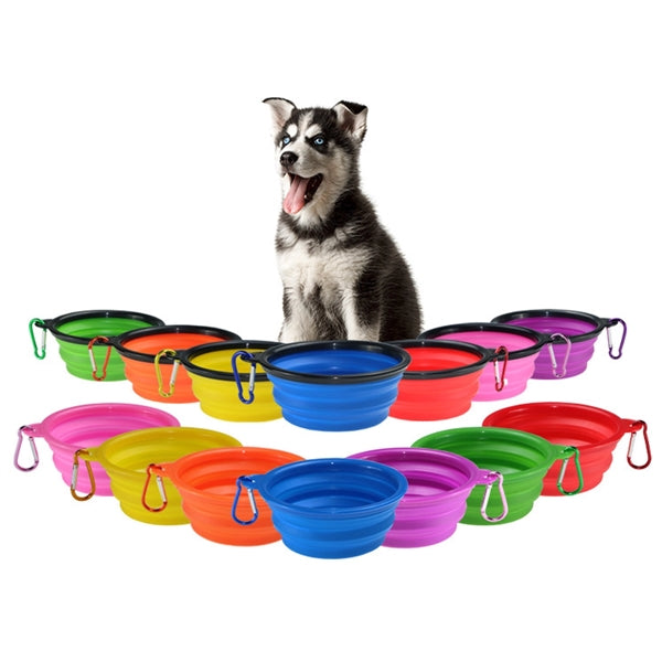 Collapsible Silicone Dog Bowl