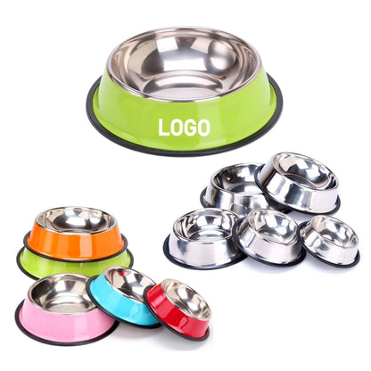 Colorful Stainless Steel Dog Bowl