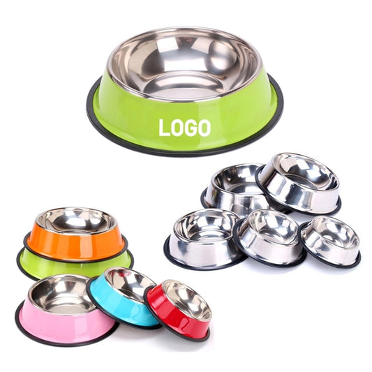 Colorful Stainless Steel Dog Bowl