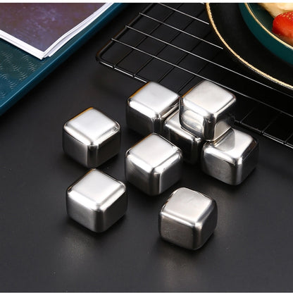 Stainless Steel Metal Ice Cubes