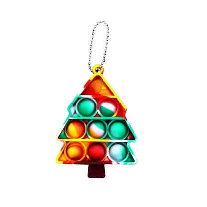 Christmas Simple Dimple Fidget Keychain