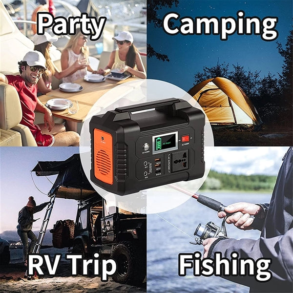 Portable Power Station 200W Solar Generator Battery Charger