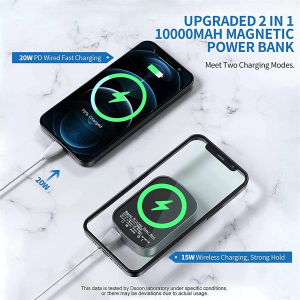 Magnetic Wireless Portable Power Bank 10000mAh