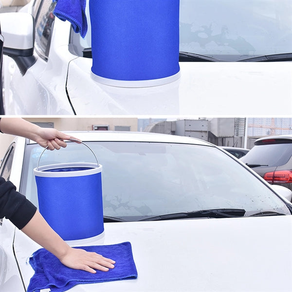 Car Wash Portable Collapsible Folding Bucket For Cleaning