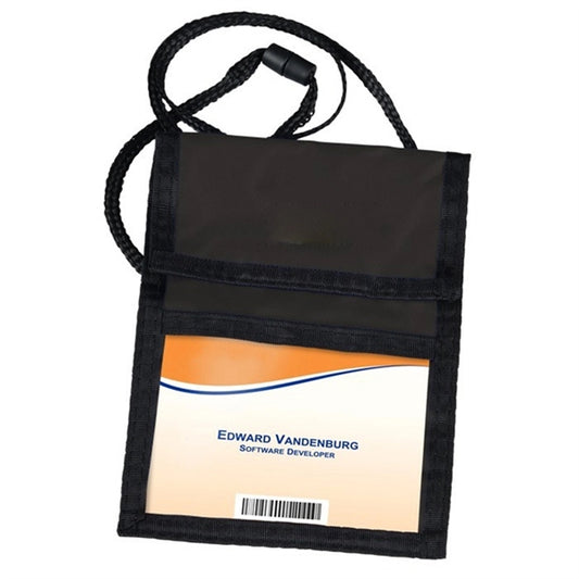 Non-Woven Tradeshow Badgeholder and Neck ID Wallet Lanyard