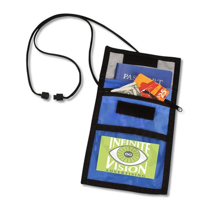 Non-Woven Tradeshow Badgeholder and Neck ID Wallet Lanyard