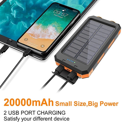 20000mAh Portable Solar Power Bank