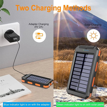 20000mAh Portable Solar Power Bank