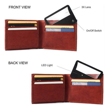 Credit Card Magnifier With LED Flashlight