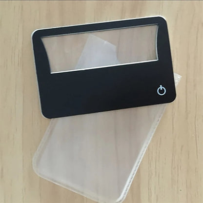 Credit Card Magnifier With LED Flashlight
