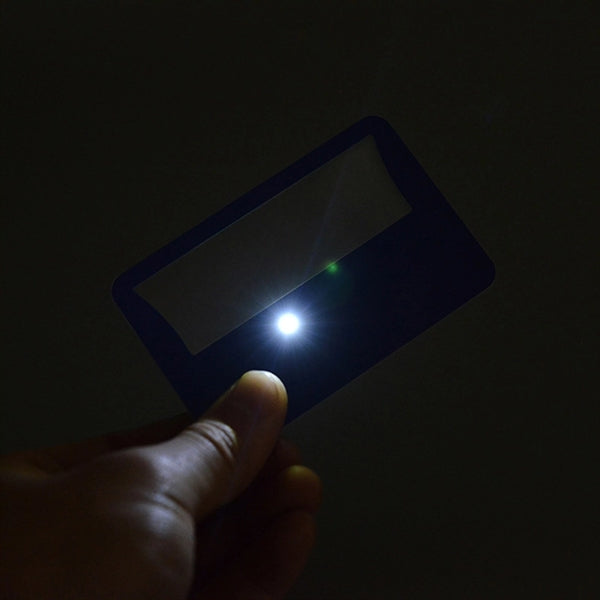 Credit Card Magnifier With LED Flashlight
