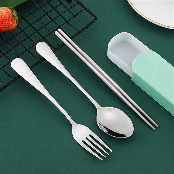 Portable Travel Utensils Set with Case