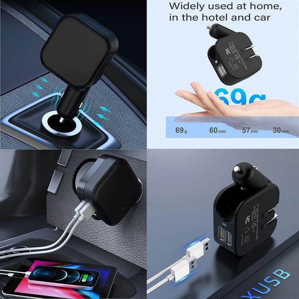USB Wall Car Charger Combo