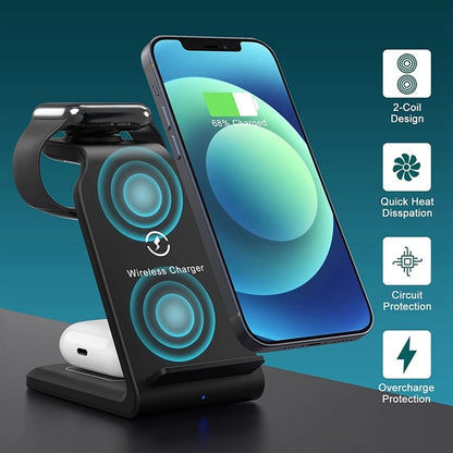 3-in-1 Wireless Charger Dock Station
