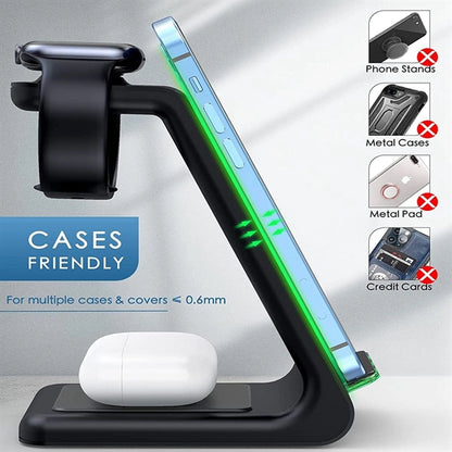 3-in-1 Wireless Charger Dock Station
