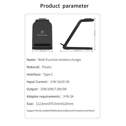 3-in-1 Wireless Charger Dock Station