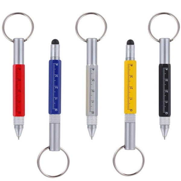 Multitool Tech Tool Pen Key Ring Screwdriver Ruler Carabiner